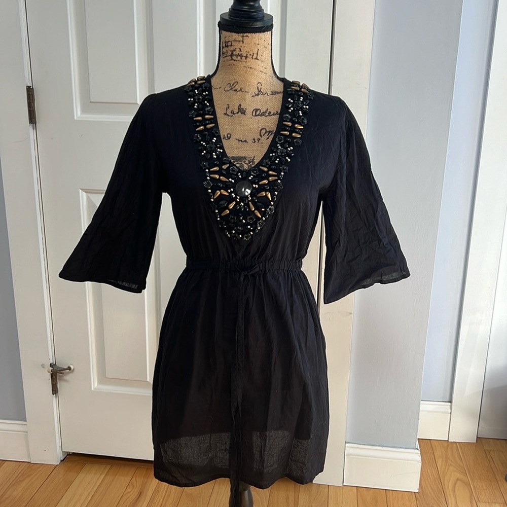 Raviya sheer dress cover up